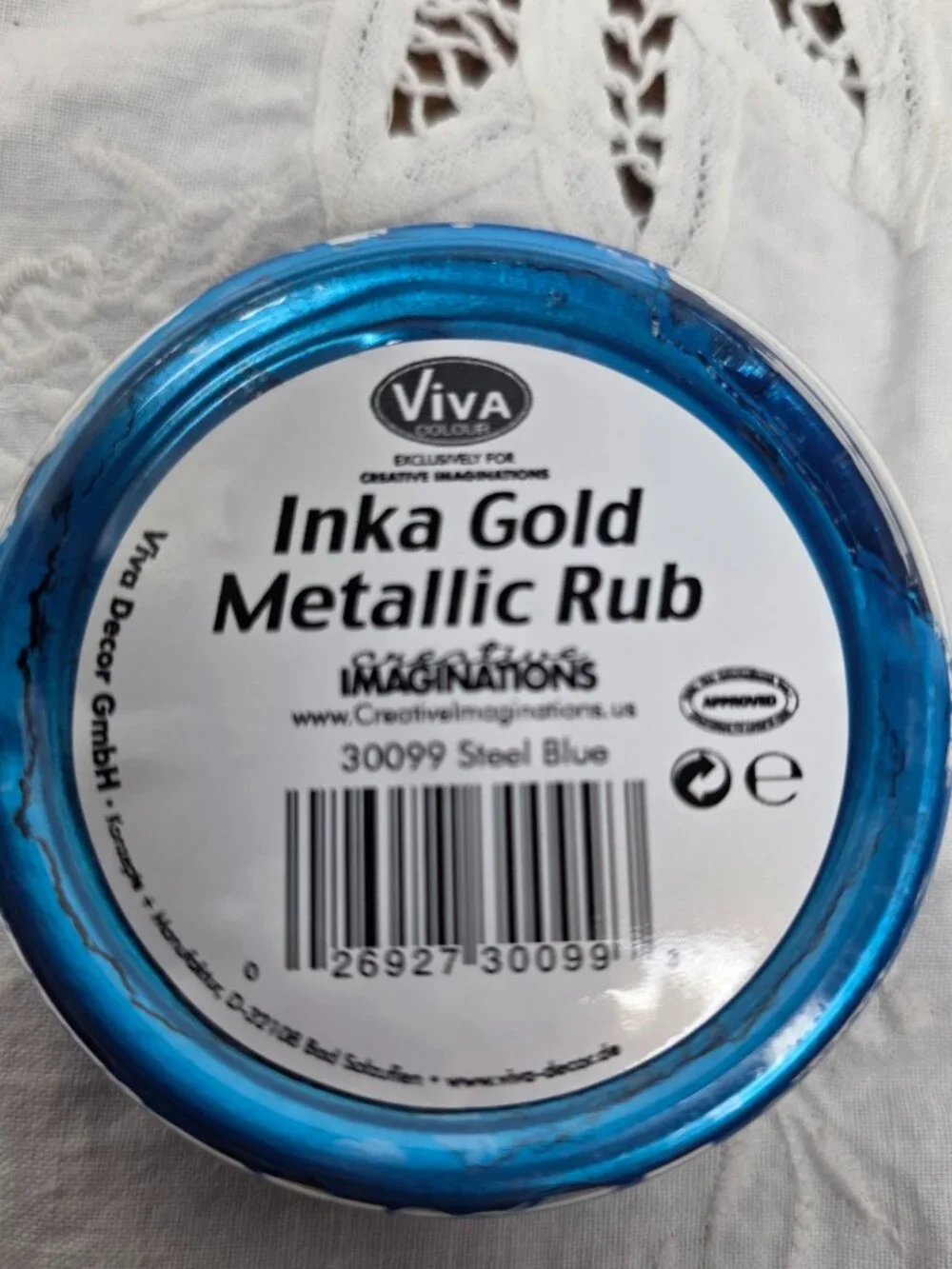 Lot of 3 Inka Gold Metallic Rub 1 Base Coat 2 Rubs Violet Green Blue Viva Colour
